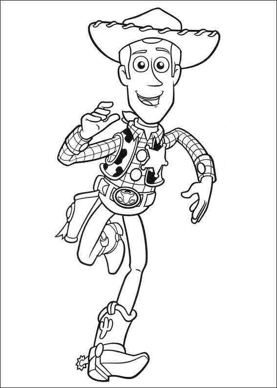 Plansa de colorat cu Toy Story 159 67